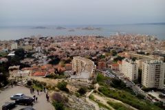 Výhľad z Basilique Notre-Dame de la Garde