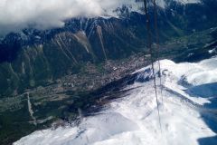 Pohľad na mesto Chamonix